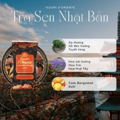 Nến Thơm Hương Nước Hoa Hương Hoa Trà 200g Tesori d'Oriente