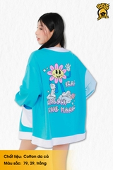 Áo lớp cardigan 12A2 xanh