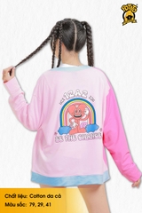 Áo lớp cardigan 12A2 hồng