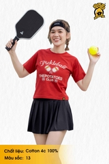 Áo thun pickleball Potato đỏ