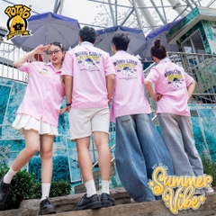 BST Áo lớp sơ mi Summer Vibe Hồng