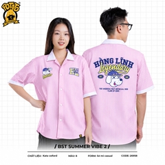 BST Áo lớp sơ mi Summer Vibe Hồng