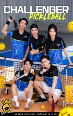 BST Đồng phục Pickleball Challenger xanh dương đen