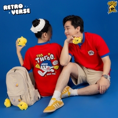 Áo lớp cổ tròn Retroverse đỏ