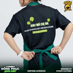 Đồng phục áo thun F&B Rau Má Chị Ba