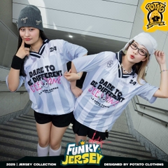 Áo lớp bóng bầu dục Funky Jersey - Xám