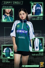 Áo lớp polo Zippy Crew Eisick - Xanh lá