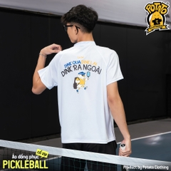 BST Đồng phục Pickleball Sporty Zip Trắng