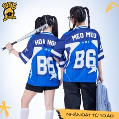 BST ÁO LỚP BÓNG BẦU DỤC INFINI-TEEN XANH DƯƠNG