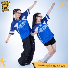 BST ÁO LỚP BÓNG BẦU DỤC INFINI-TEEN XANH DƯƠNG