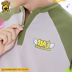 BST ÁO LỚP CLASSZIP XÁM XANH LÁ