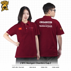 Đồng phục polo pickleball BTC Nextgen Cleanbro Cup
