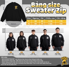Áo khoác đồng phục Sweater zip Humans of A6