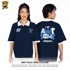 BST Áo polo Cool Collar xanh dương