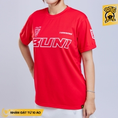 Đồng phục áo thun BUNI Badminton Đỏ Tươi