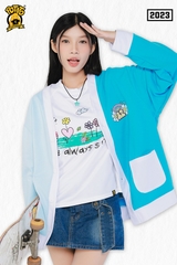 Áo Cardigan Xanh