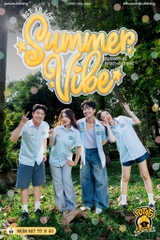 BST Áo lớp sơ mi Summer Vibe Xanh Dương