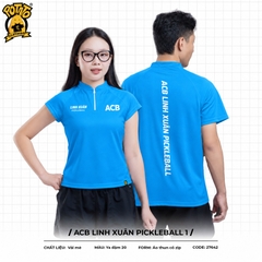 Đồng phục thể thao ACB Linh Xuân Pickleball Xanh Dương