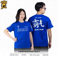 Đồng phục áo thun BUNI Badminton Xanh