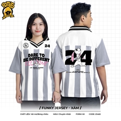 Áo lớp bóng bầu dục Funky Jersey - Xám