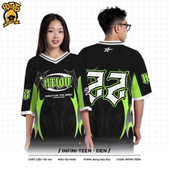 BST ÁO LỚP BÓNG BẦU DỤC INFINI-TEEN ĐEN