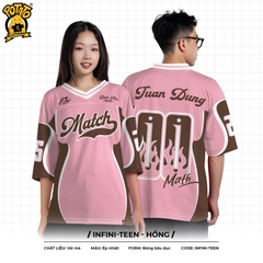 BST ÁO LỚP BÓNG BẦU DỤC INFINI-TEEN HỒNG