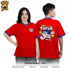 Áo lớp cổ tròn Retroverse đỏ