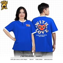 ÁO LỚP CỔ TRÒN RETROVERSE - XANH DƯƠNG