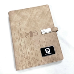 Sổ tay đa năng tích hợp pin 8000mAh - Sạc không dây