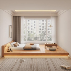 Giường Chữ T Giấu Chân Hiện Đại Tối Giản CN11