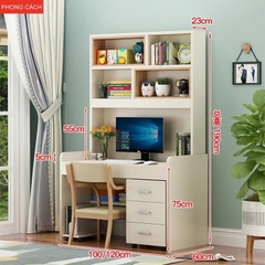Bàn Học Sinh Có Kệ Liền Kề Phong Cách Hiện Đại