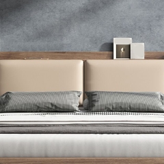 Giường Gỗ Công Nghiệp Hiện Đại Tựa Sofa Mã CN5