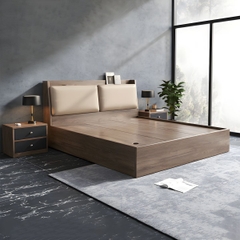 Giường Gỗ Công Nghiệp Hiện Đại Tựa Sofa Mã CN5
