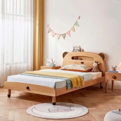Giường Ngủ Cho Bé Hình Gấu Gỗ Tự Nhiên Dễ Thương
