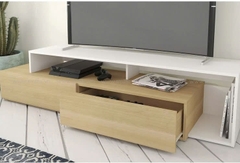 Kệ Tivi Gỗ MDF Hiện Đại 2 Tầng Ngăn Kéo