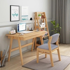 Bàn Học Gỗ Tự Nhiên Đa Năng