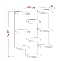Kệ SáchTreo Tường Gỗ Công Nghiệp Hiện Đại