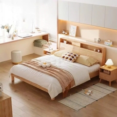 Giường Ngủ Gỗ Tự Nhiên Thiết Kế Hiện Đại