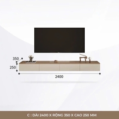 Kệ Tivi Treo Tường Hiện Đại MDF