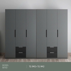Tủ Quần Áo Gỗ MDF 2 Ngăn Kéo Hiện Đại