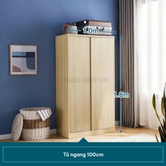 Tủ Quần Áo 2 Cánh Thiết Kế Hiện Đại