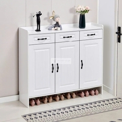 Tủ Giày Gỗ MDF Cao Cấp Màu Trắng Hiện Đại