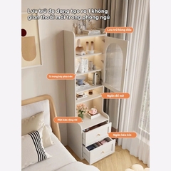 Tủ Đầu Giường Kết Hợp Tủ Trưng Bày Led Hiện Đại