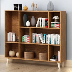 Kệ Sách Gỗ Hiện Đại 9 Ngăn Đa Năng