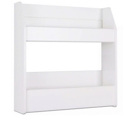 Kệ Rượu Treo Tường 2 Tầng Gỗ MDF Sơn Trắng Hiện Đại