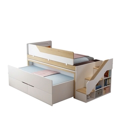 Giường tầng thông minh xếp gọn có hộc tủ và bàn học TM01