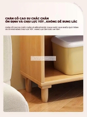 Kệ Sách Gỗ Tự Nhiên 4 Tầng Có Ngăn Kéo Hiện Đại