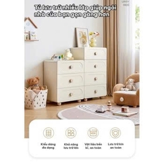 Tab Đầu Giường 3 Ngăn Kéo Bo Góc Hiện