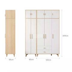 Tủ Quần Áo Gỗ Công Nghiệp 3 Cánh Hiện Đại