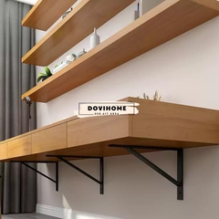 Bàn làm việc treo tường kết hợp kệ sách BLV05